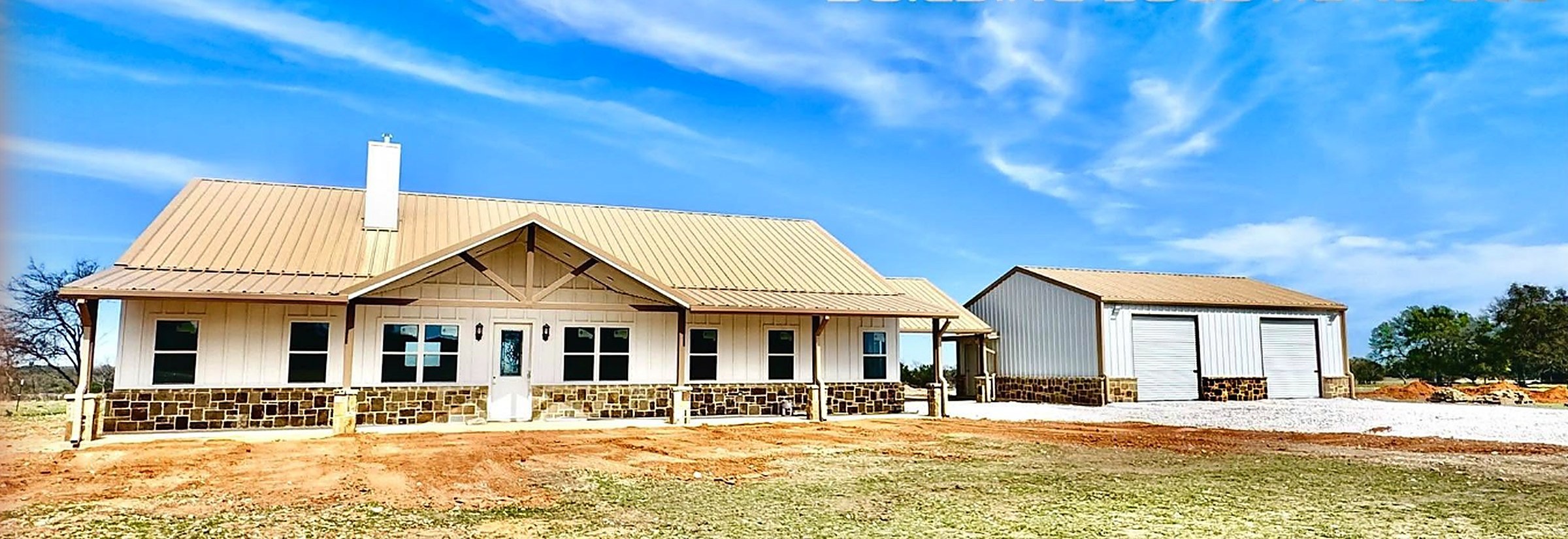 Home and matching shop finished together on one build